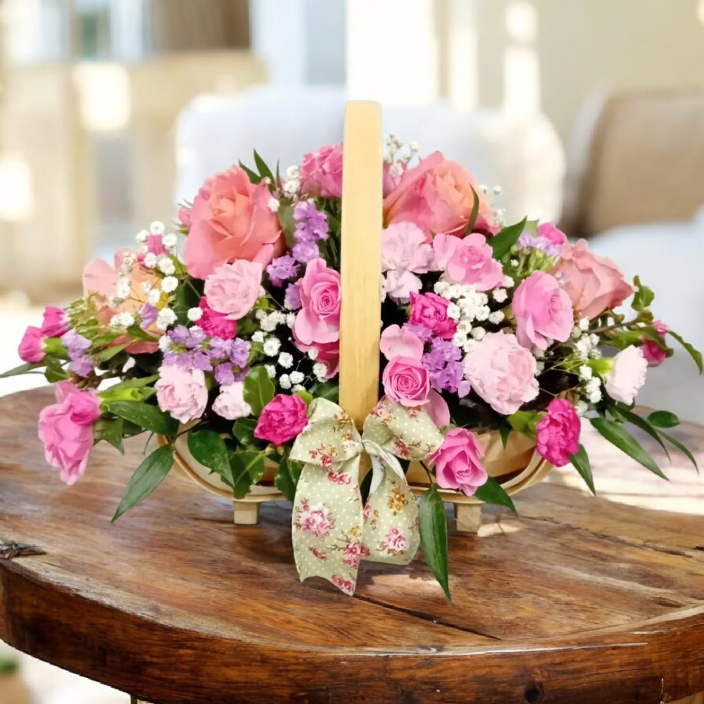 A basket of pink joy