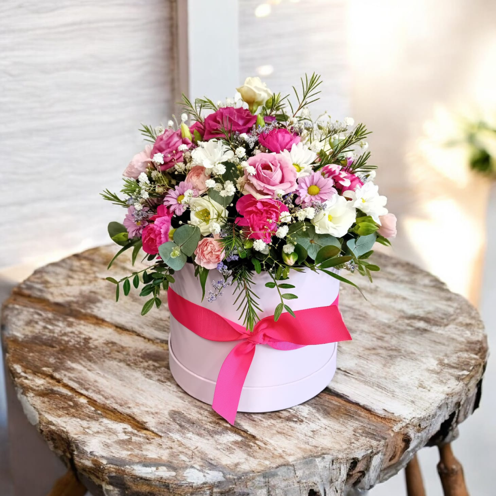 Pretty in pink hat box
